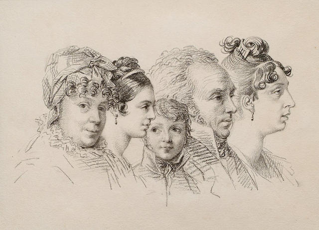 О.А. Кипренский. «Семейный портрет. Исследование пяти голов». Продан на Bonhams в 2005 году за 1,8 тыс. фунтов. О.А. Кипренский. «Семейный портрет. Исследование пяти голов». Продан на Bonhams в 2005 году за 1,8 тыс. фунтов.