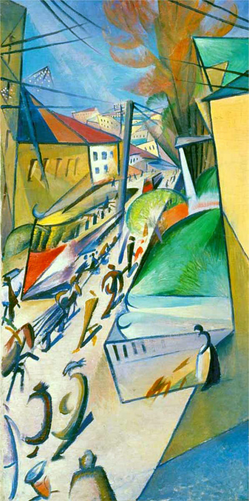 А.К. Богомазов. «Трамвай». 1914 г.