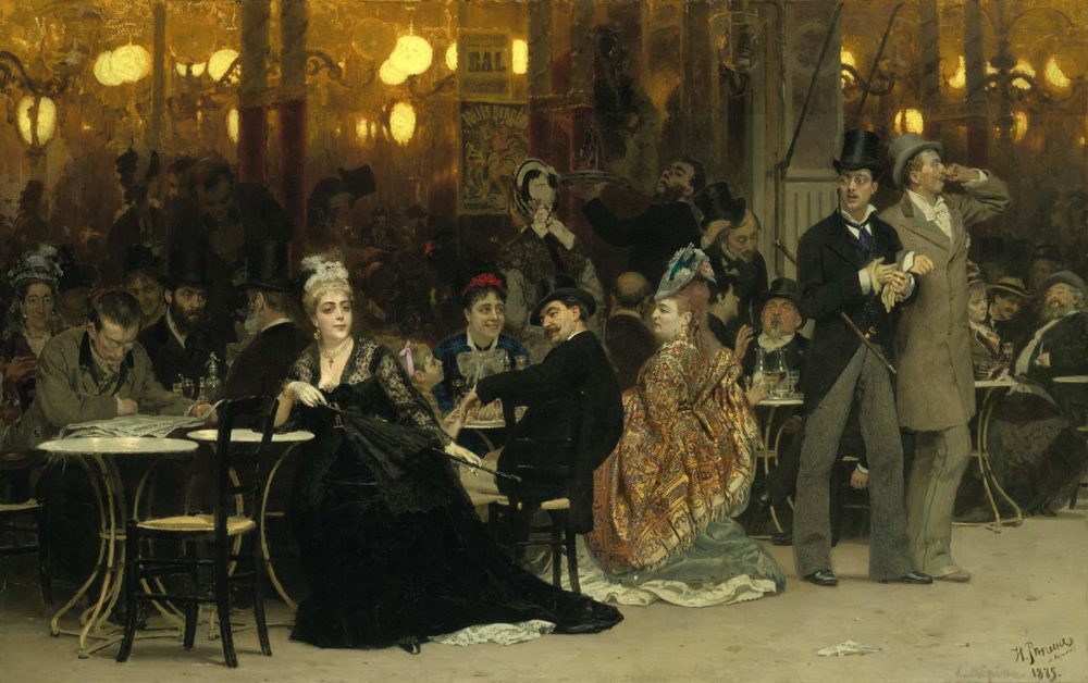 И. Репин. «Парижское кафе». 1875 г. И. Репин. «Парижское кафе». 1875 г.