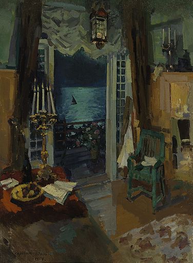 К. Коровин. «Мастерская художника, Гурзуф, Крым». 1914 г.