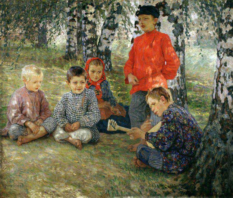 Н.П. Богданов-Бельский. «Виртуоз». Около 1891 г.