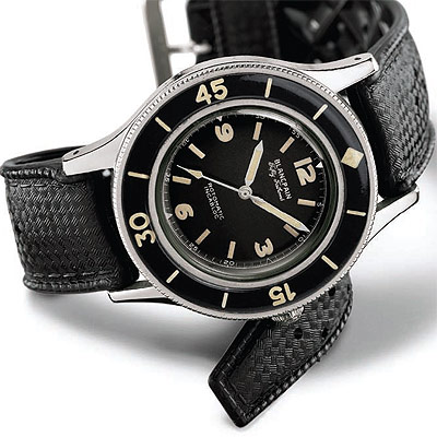 Оригинальная модель Fifty Fathoms. Выпущены компанией Blancpain в 1953 г.