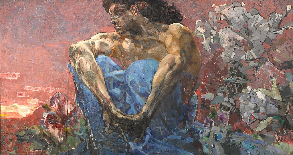 М. Врубель. «Демон сидящий». 1890 г.