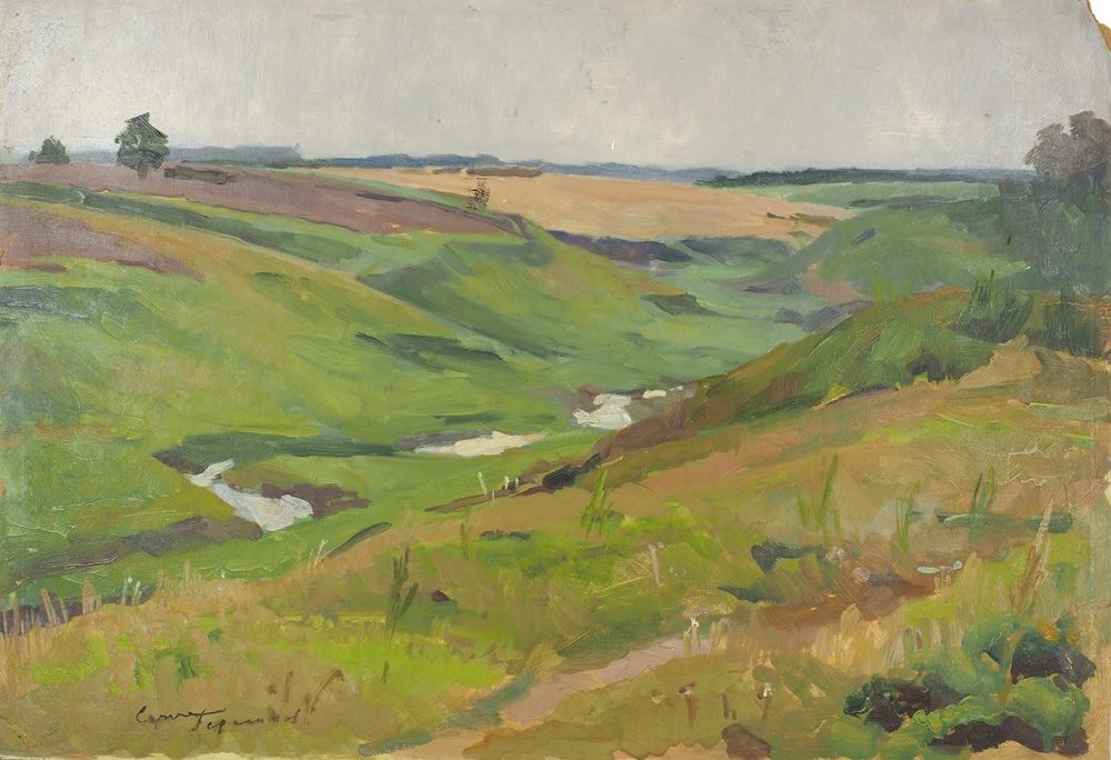 С.В. Герасимов. «Летний пейзаж». 2-я четверть 20-го века.