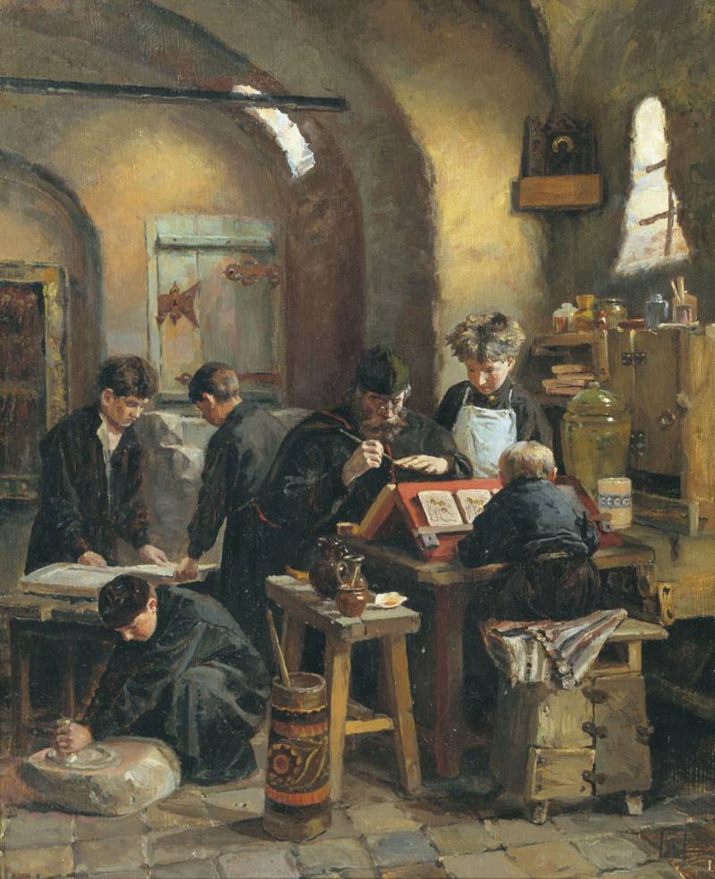Елена Поленова. «Иконописная XVI столетия». 1887 г.