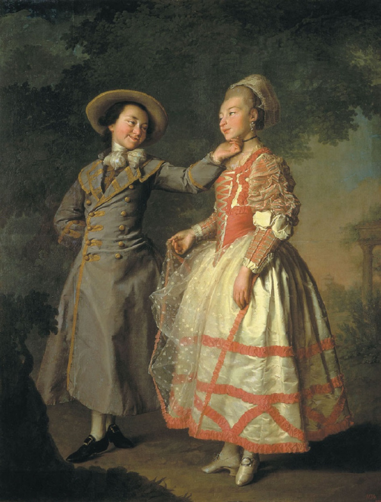 Д.Г. Левицкий. «Е.Н. Хрущева и Е.Н. Хованская». 1770-е гг. Д.Г. Левицкий. «Е.Н. Хрущева и Е.Н. Хованская». 1770-е гг.