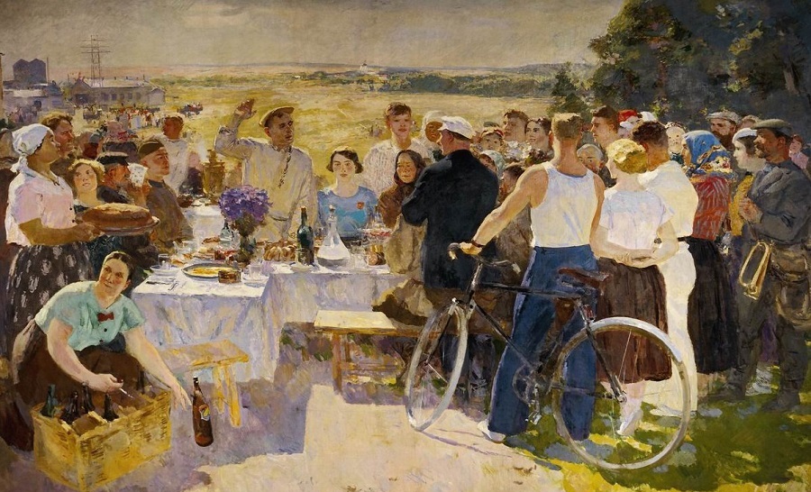 С.В. Герасимов. «Колхозный праздник». 1937 г.