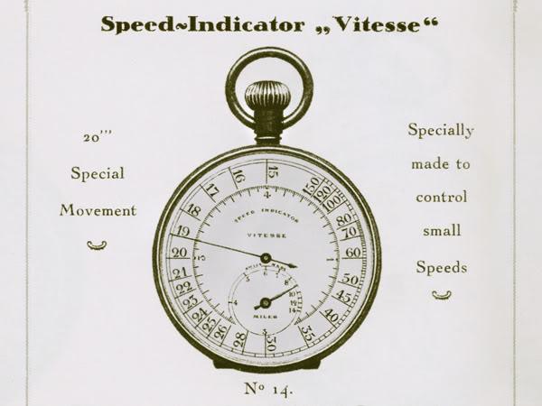 Скоростной индикатор Vitesse. Создан Леоном Брайтлингом в 1906 г