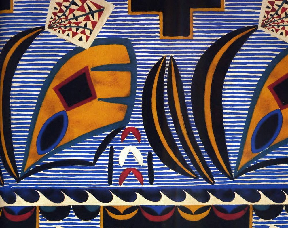 Л.С. Бакст. Эскиз ткани для А. Селига.