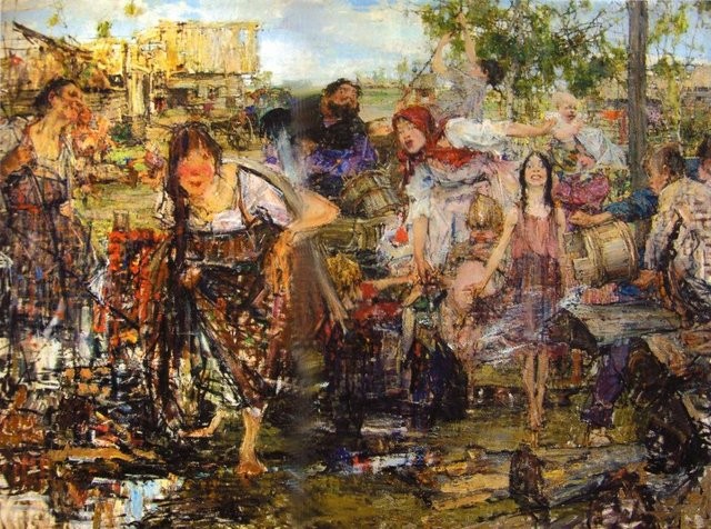 Н.И. Фешин. «Обливание». 1911-1914 гг.