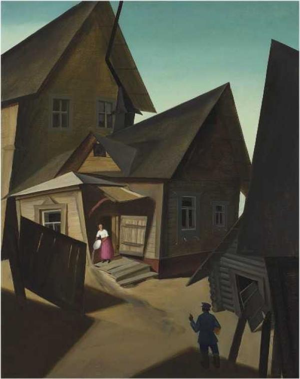 В.И. Шухаев. «Финская деревня. Крыши». Около 1920 г.