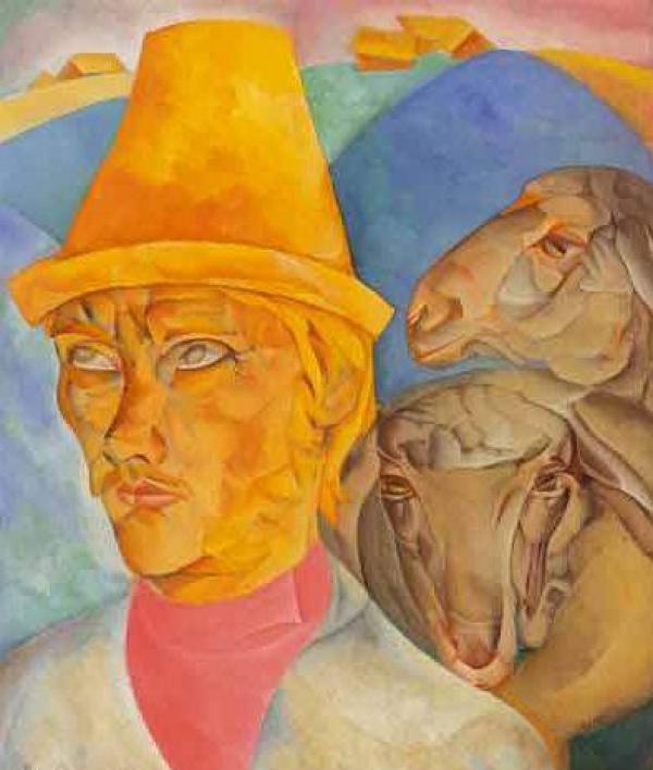 Б.Д. Григорьев. «Пастух с холмов». 1920 г.