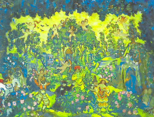 Картина Н. Сапунова «Весна. Маскарад». 1912 г.