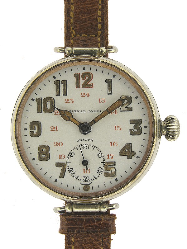 Часы Zenith для американских войск US Signal Corps. 1917 г. 