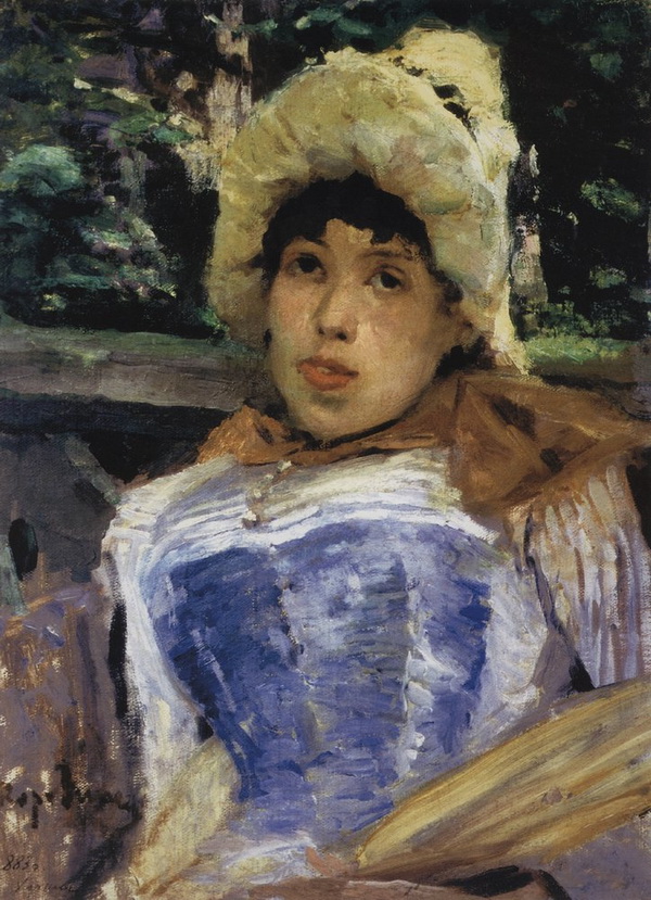 К. Коровин. Портрет хористки. 1883 г.