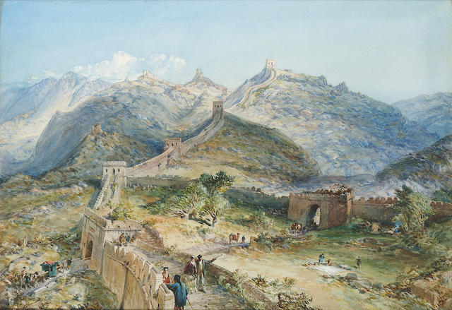 Уильям Симпсон. Акварель «Великая китайская стена». 1874 г. Уильям Симпсон. Акварель «Великая китайская стена». 1874 г.