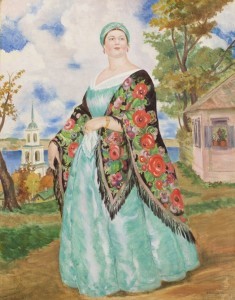 Парадный портрет Б. Кустодиева «Купчиха». 1923 г. Парадный портрет Б. Кустодиева «Купчиха». 1923 г.