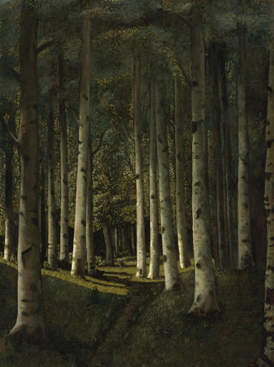 Одна из версий картины «Березовая роща». Продана на аукционе за 3,1 млн долларов.
