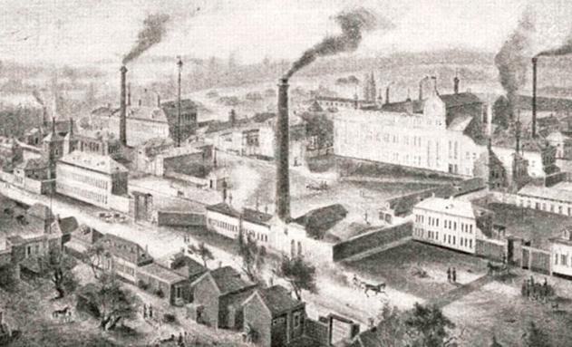 Фабрика в Дулёво. Фото 1896 г. 