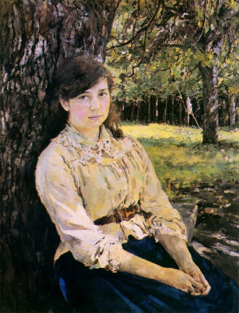 В. Серов. «Девушка, освещенная солнцем». 1888 г. В. Серов. «Девушка, освещенная солнцем». 1888 г.