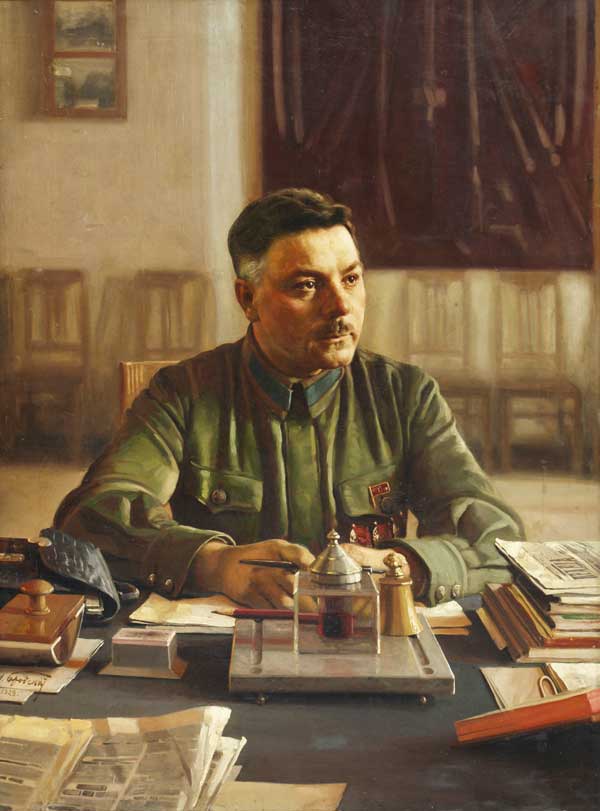 И.И. Бродский «Портрет Климента Ворошилова в кабинете». 1929 г.