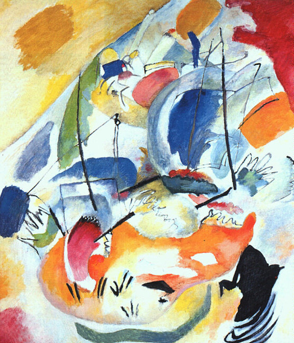 В. Кандинский. «Импровизация 31 (Морской бой)». 1913 г. В. Кандинский. «Импровизация 31 (Морской бой)». 1913 г.