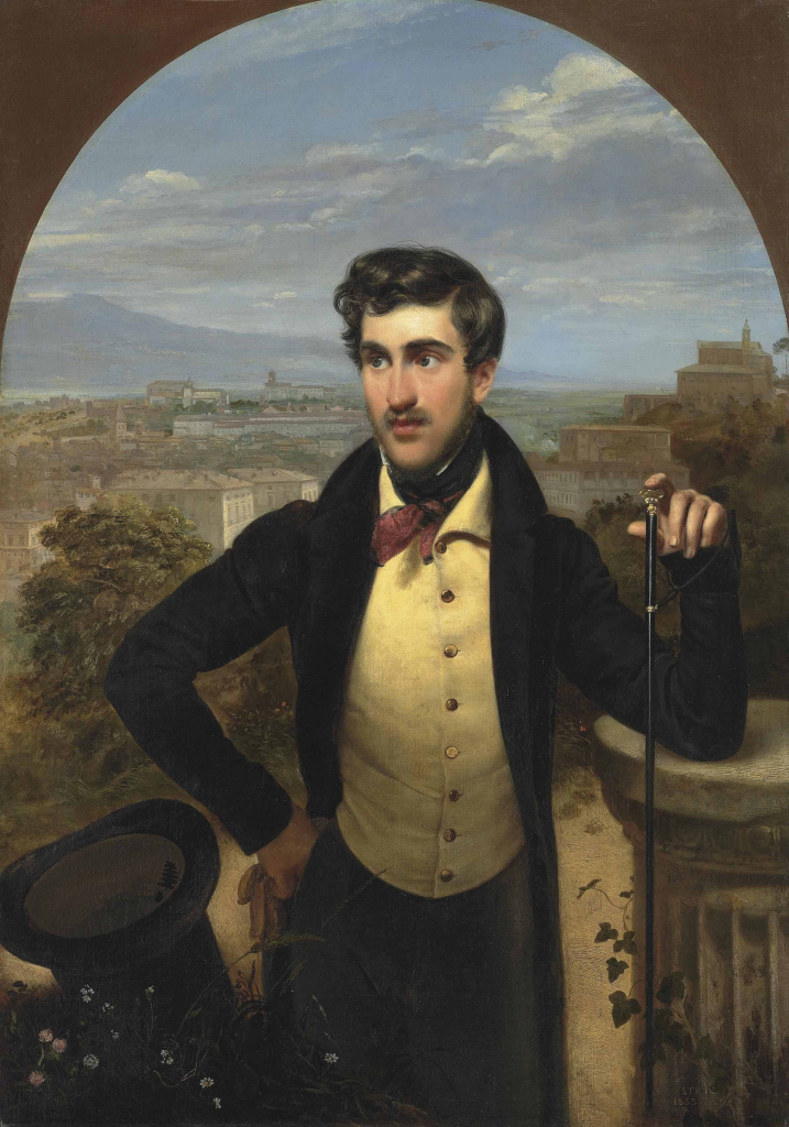 О.А. Кипренский. Портрет князя Михаила Голицына. 1833 г. О.А. Кипренский. Портрет князя Михаила Голицына. 1833 г.