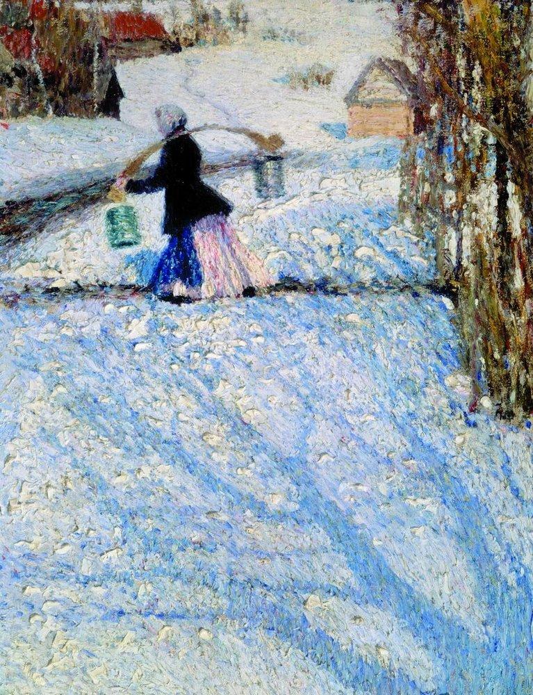 И. Грабарь. «Мартовский снег». 1904 г. И. Грабарь. «Мартовский снег». 1904 г.