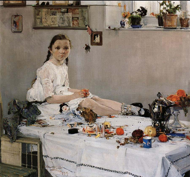 Н.И. Фешин. «Портрет Вари Адоратской». 1914 г.