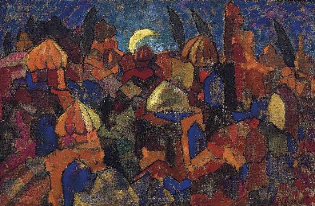 А.Н. Волков. «Мазары под луной». 1915 г.