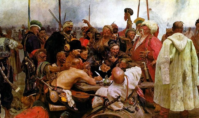И. Репин. Картина «Запорожцы». 1878–1891 гг. И. Репин. Картина «Запорожцы». 1878–1891 гг.