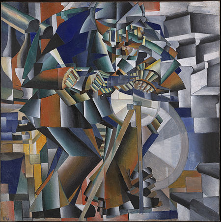К. Малевич. «Точильщик». 1912 г. К. Малевич. «Точильщик». 1912 г.