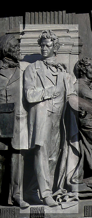 К.П. Брюллов на монументе «1000-летие России». Скульптор М. Микешин. Великий Новгород. 1862 г.