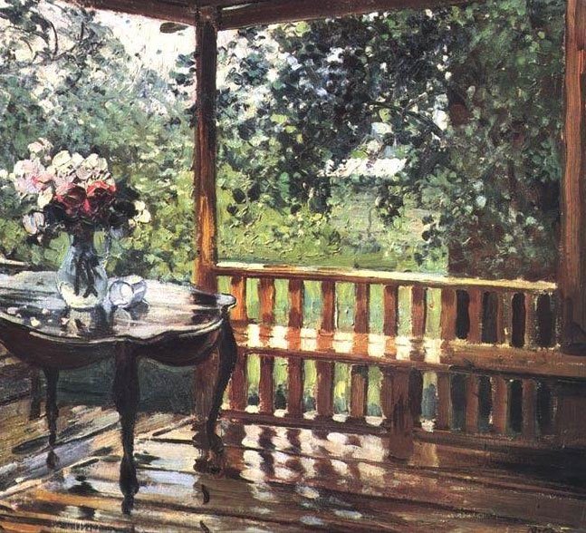 А. Герасимов. «После дождя (Мокрая терраса)». 1935 г.
