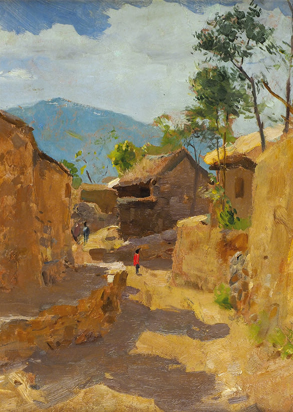 С.В. Герасимов. «Среднеазиатская улочка». 1-я половина 1940-х гг.