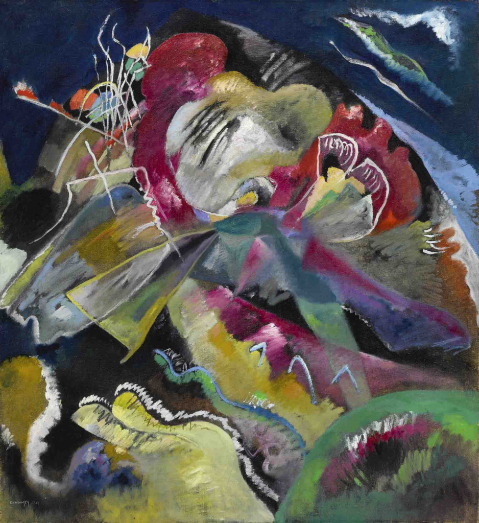 В.В. Кандинский. «Картина с белыми линиями». 1913 г. В.В. Кандинский. «Картина с белыми линиями». 1913 г.