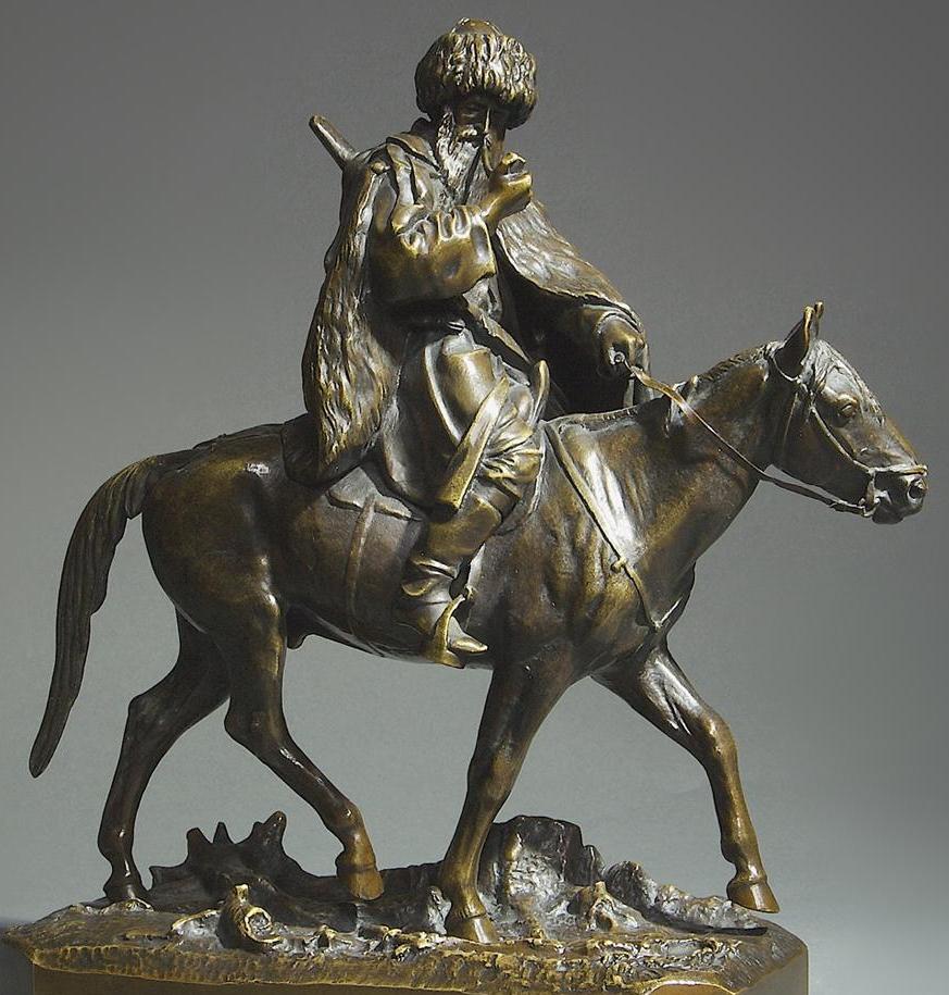 «Курящий черкес». Е.А. Лансере. Завод А. Морана. 1870 г. 