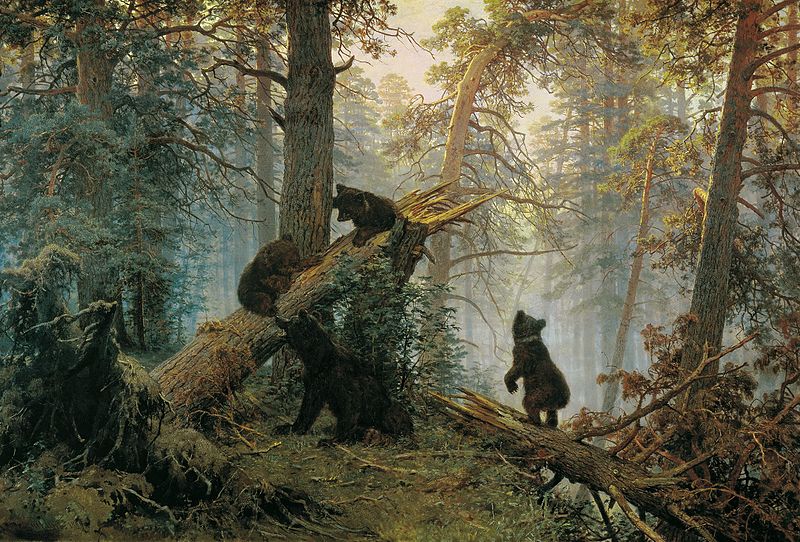 Картина И. Шишкина и К. Савицкого «Утро в сосновом лесу». 1889 г. Картина И. Шишкина и К. Савицкого «Утро в сосновом лесу». 1889 г.