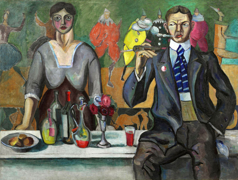 А.А. Моргунов. Портрет Натальи Гончаровой и Михаила Ларионова. 1913 г.