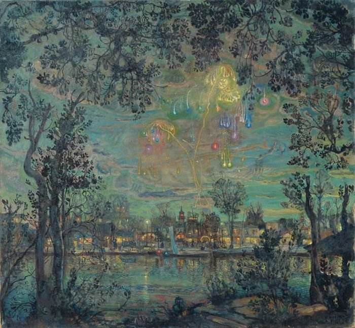 И. Бродский. «Фейерверк». 1916 г.