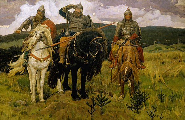 В. Васнецов. «Богатыри». 1881-1898 гг. 295,3 × 446 см В. Васнецов. «Богатыри». 1881-1898 гг. 295,3 × 446 см