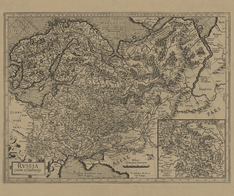Г. Меркатор. Карта России конца XVI века. 1606 г. Г. Меркатор. Карта России конца XVI века. 1606 г.