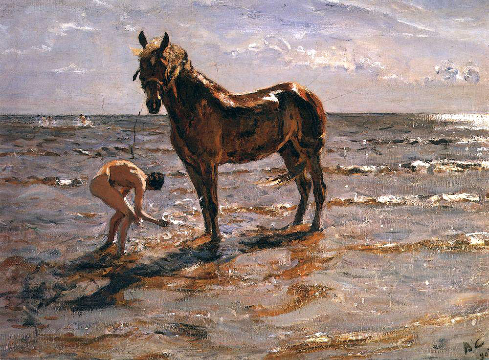 Картина В. Серова «Купание лошади». 1905 г. Картина В. Серова «Купание лошади». 1905 г.