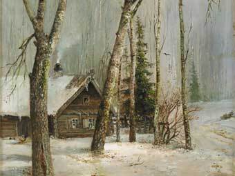 А. Саврасов. «Избушка в лесу».