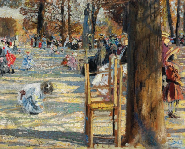 И.И. Бродский «Люксембургский сад весной». 1910 г.