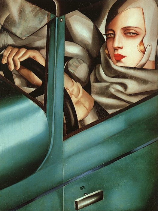 Тамара де Лемпицка. «Женщина в зеленом Bugatti». 1925 г. Тамара де Лемпицка. «Женщина в зеленом Bugatti». 1925 г.