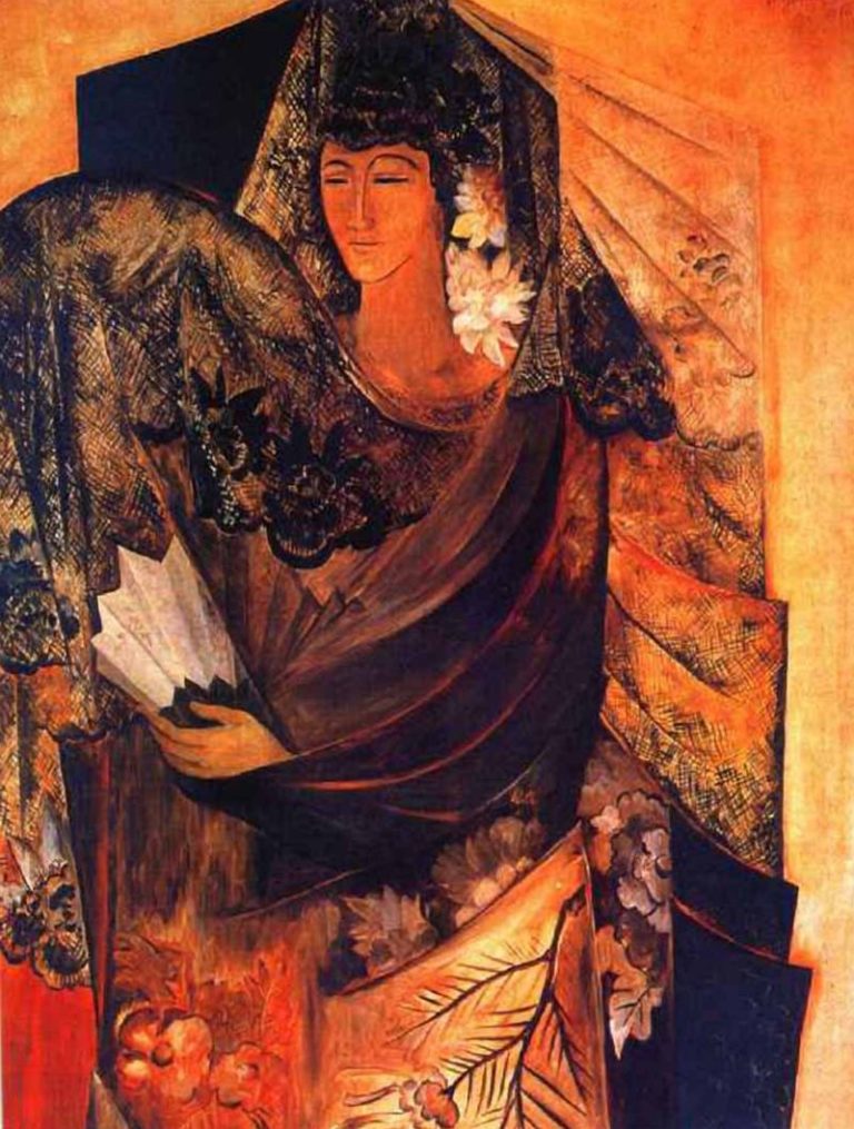 Н. Гончарова. «Испанка». 1916 г. Н. Гончарова. «Испанка». 1916 г.