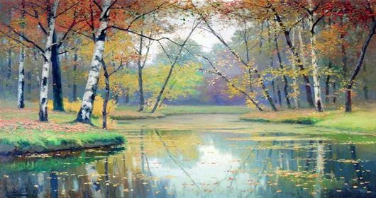 Е.Е. Волков. «Осенний пейзаж». 1897 г.