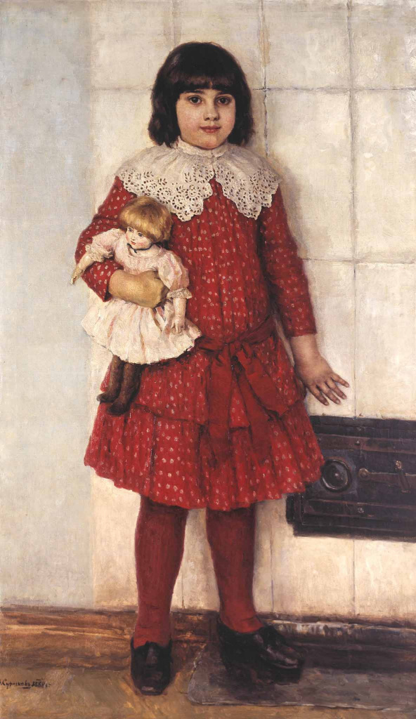 В. Суриков. Портрет О.В. Суриковой в детстве. 1888 г.