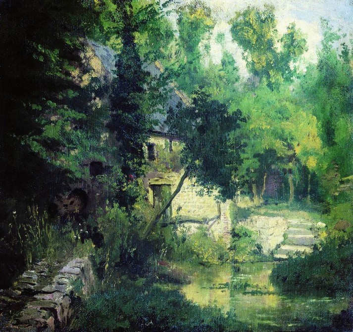 В. Поленов. «Мельница у истока реки Вель». 1874 г. В. Поленов. «Мельница у истока реки Вель». 1874 г.
